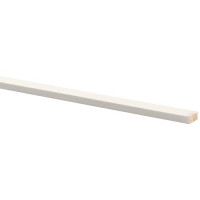 Schaaflat grenen gegrond wit, 7 x 18 mm, 270 cm