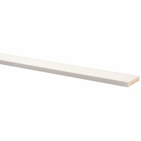 Schaaflat grenen gegrond wit, 7 x 35 mm, 270 cm