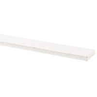 Schaaflat grenen gegrond wit, 9,5 x 45 mm, 270 cm