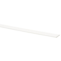 Afdekprofiel wit kunststof 2 x 20 mm, 260 cm