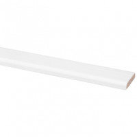 Afdeklijst grenen wit gelakt, 5 x 22 x 2700 mm