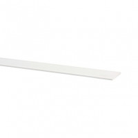 Afdekprofiel wit kunststof 2 x 30 mm, 260 cm