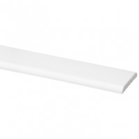 Afdeklijst grenen wit gelakt 5 x 37 x 2700 mm