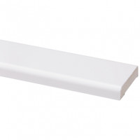 Koplat recht wit grenen 12 x 45 x 2700 mm