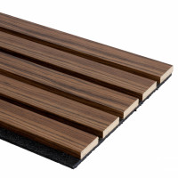 - Akoestische panelen walnoot, 260 x 30 cm, 2 stuks,  HM7732