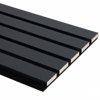 - Akoestische wandpanelen zwart, 260 x 30 cm, 2 stuks - HM7749