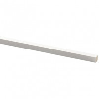 Schaaflat grenen gegrond wit, 12 x 12 mm, 270 cm