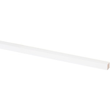 Schaaflat grenen gegrond wit, 15 x 15 mm, 270 cm