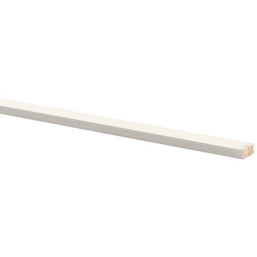 Schaaflat grenen gegrond wit, 7 x 18 mm, 270 cm