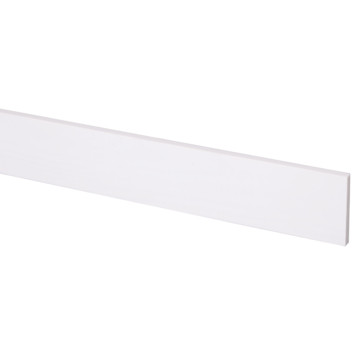 Schaaflat grenen gegrond wit, 7 x 55 mm, 270 cm