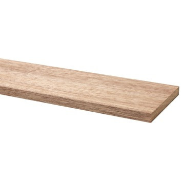 Schaaflat hardhout 12 x 117 mm, 210 cm