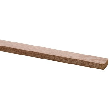 Schaaflat hardhout 12 x 27 mm, 210 cm