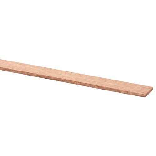 Schaaflat hardhout 7 x 27 mm, 210 cm