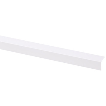 Hoekprofiel wit kunststof 15 x 15 mm, 260 cm