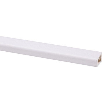 Glaslat hardhout gegrond wit, 19 x 16 mm, 270 cm