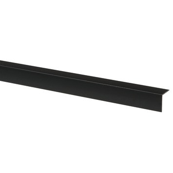 Hoekprofiel zwart kunststof 20 x 20 mm, 260 cm