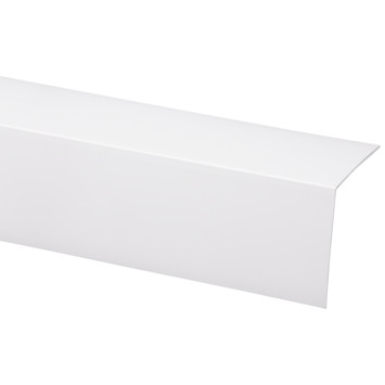 Hoekprofiel wit kunststof 40 x 40 mm, 260cm