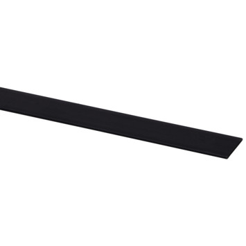 Afdekprofiel zwart kunststof 2 x 30 mm, 260 cm