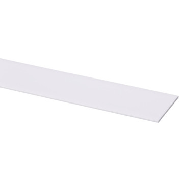 Afdekprofiel wit kunststof 2 x 50 mm, 260 cm