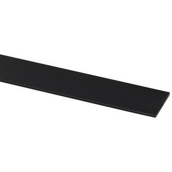 Afdekprofiel zwart kunststof 2 x 30 mm, 260 cm, zelfklevend