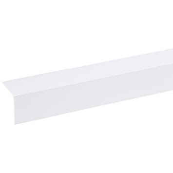 Hoekprofiel wit kunststof 30 x 30 mm, 260 cm