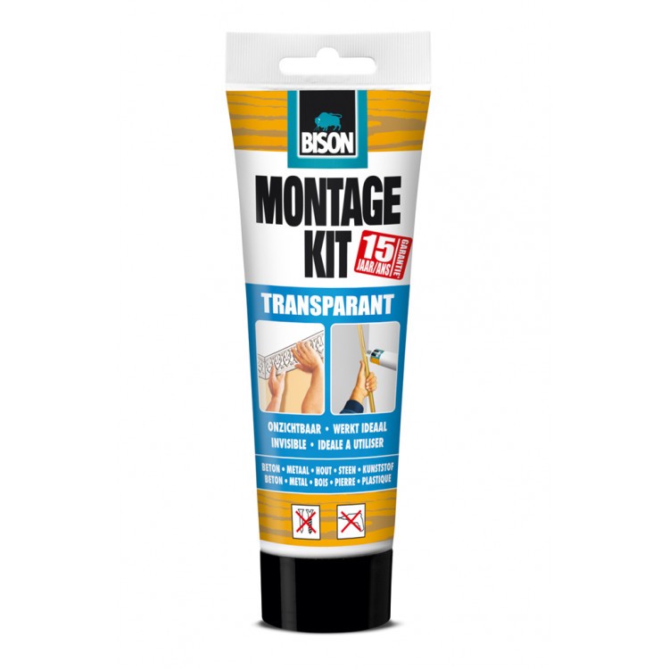 Bison montagekit transparant 250g