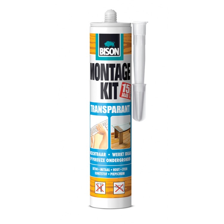 Bison montagekit transparant 310g