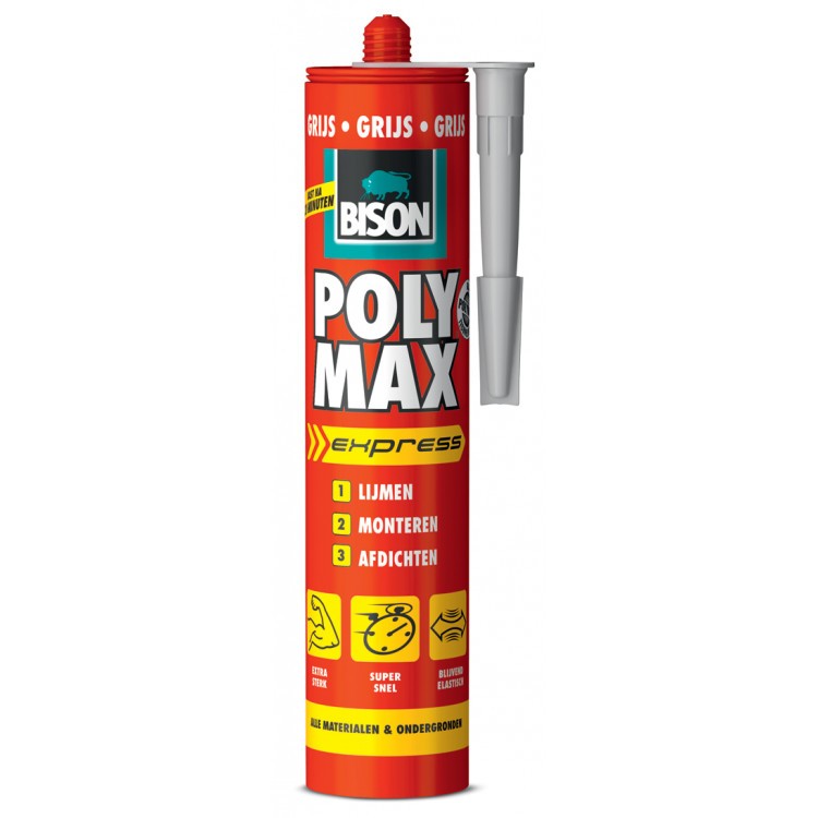 Bison Poly Max Express grijs 435gr
