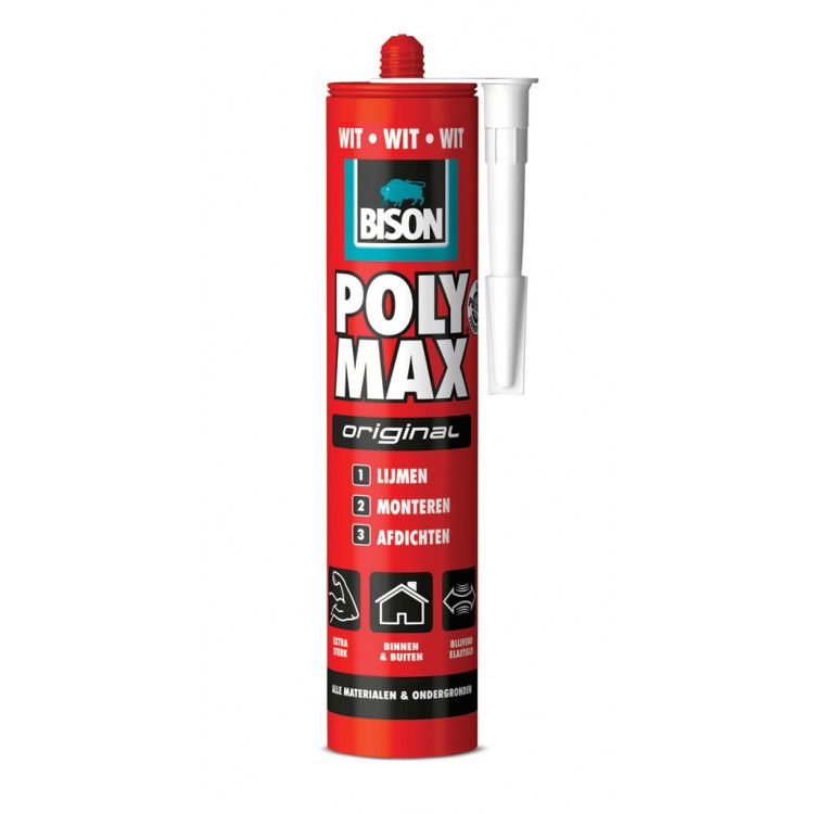 Bison Poly Max orignal wit 425g