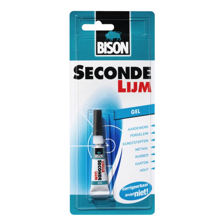 Bison secondelijm gel 3g