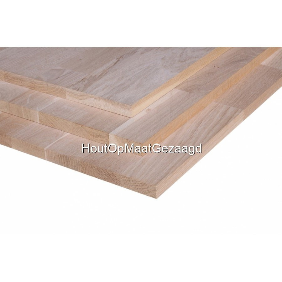 Eiken timmerpaneel FSC 120 x 60 cm, 18 mm