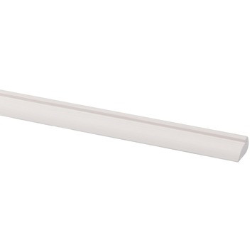 Glaslat grenen wit gegrond 9 x 15 mm, 270 cm