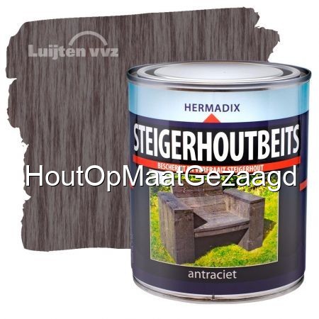 Hermadix steigerhoutbeits antraciet 0,75L