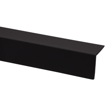 Hoekprofiel zwart kunststof 30 x 30 mm, 260 cm