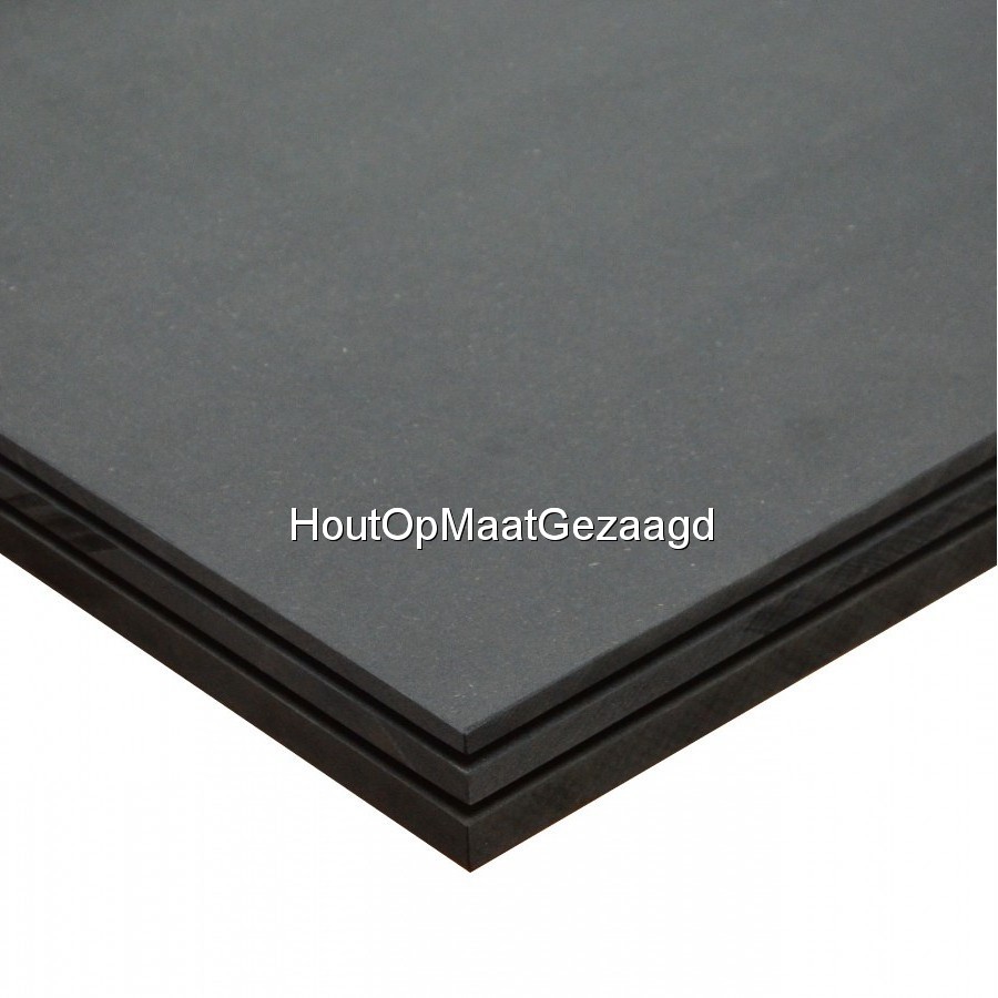 MDF zwart 122 x 244