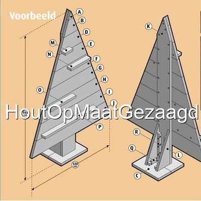 interval Relatief Soedan Steigerhouten Kerstboom - HoutOpMaatGezaagd.nl